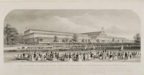 Crystal Palace i Hyde Park för den stora internationella utställningen 1851, utgiven av Read and Co.